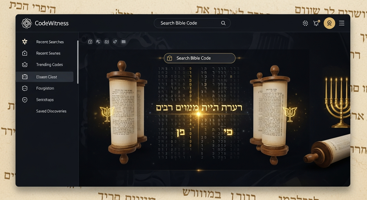 CodeWitness - Bible Code ELS Search Platform