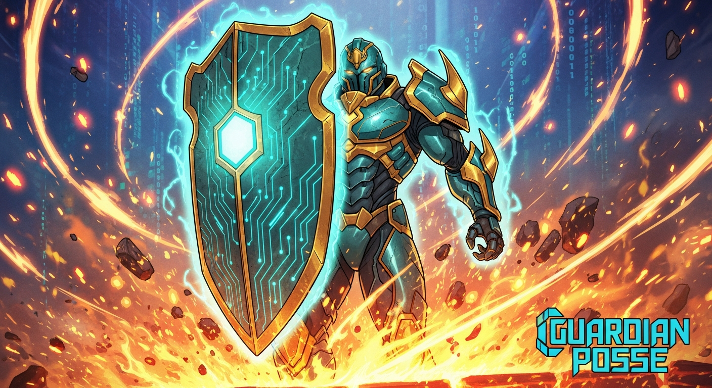 Frame 6: Security Warden rises from firewall flames