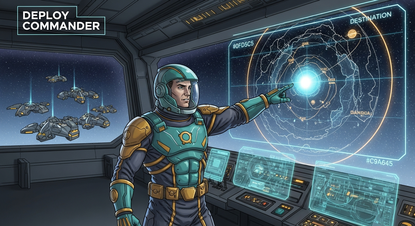Frame 9: Deploy Commander charts the path to production