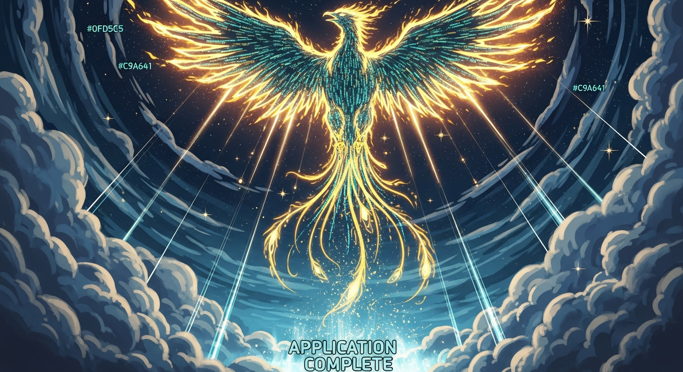 Frame 18: The application ascends to production like a phoenix